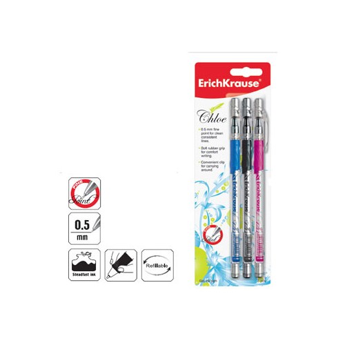 Esferografica EK Chloe 0,5 - Blister 3 Cores