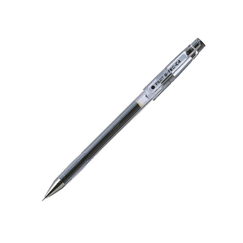 Esferografica Gel Pilot G-TEC-C4 0,4mm Preto -  2 unidades