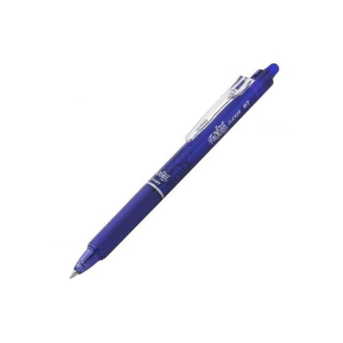 Esferografica Gel Pilot Frixion Ball Clicker 0,7mm Azul - 2 unidades
