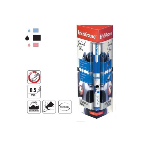 Esferográfica EK Robogel 0,5 Preto - Pack 12 unidades