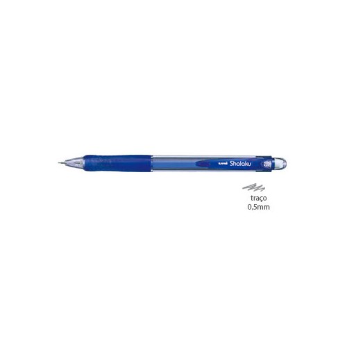 Lapiseira 0,5mm UNI Shalaku M5-100 Azul - 2 unidades