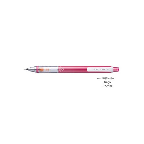 Lapiseira 0,5mm UNI Kurotoga M5-450T Rosa - 2 unidades