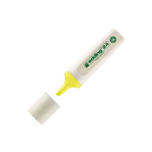 Marcador Fluorescente Edding 24 Amarelo - 2 unidades
