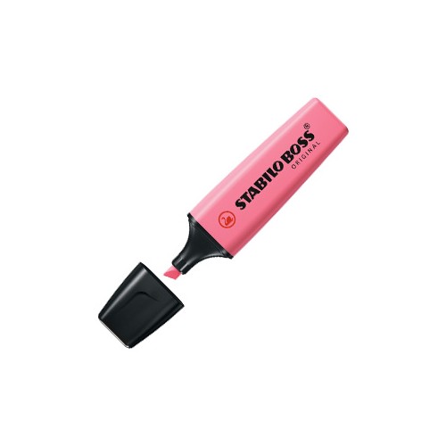 Marcador Fluorescente Stabilo Boss Pastel Rosa Cereja 70 / 150 - 10 unidades