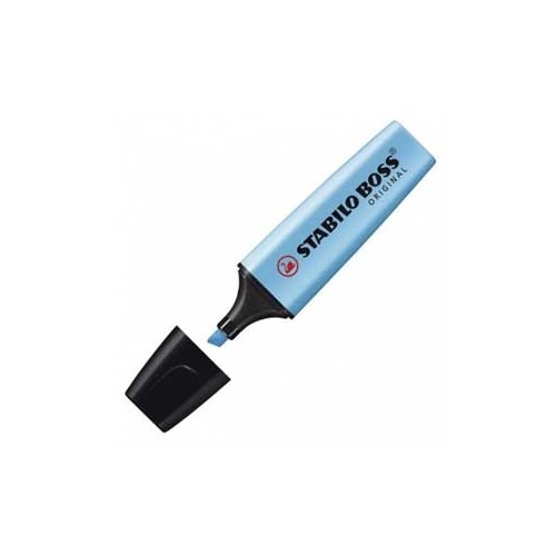 Marcador Fluorescente Stabilo Boss Azul 70 / 31 - Cx 10 unidades