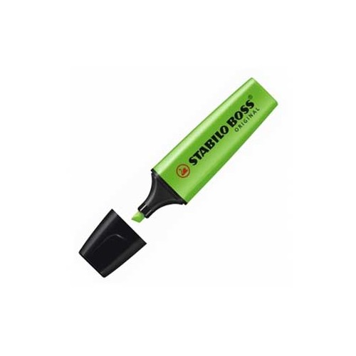 Marcador Fluorescente Stabilo Boss Verde 70 / 33 - Cx 10 unidades
