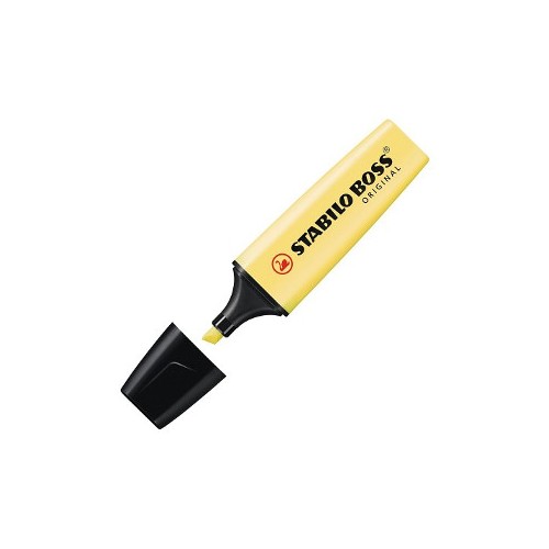 Marcador Fluorescente Stabilo Boss Pastel Amarelo 70 / 144 - 10 unidades