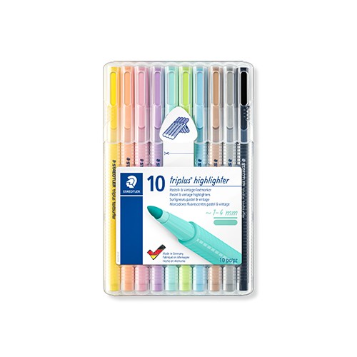 Marcador Fluorescente Staedtler Triplus 362 Estojo - Box 10