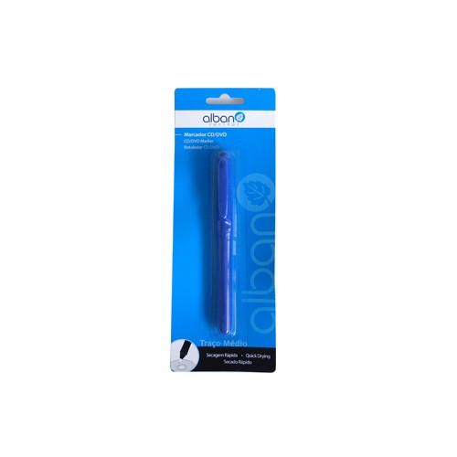 Marcador Perm. Medio CD / DVD Azul Blister