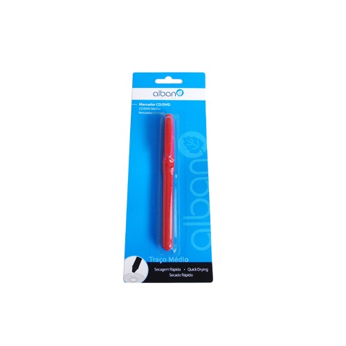 Marcador Perm. Medio CD / DVD Vermelho Blister