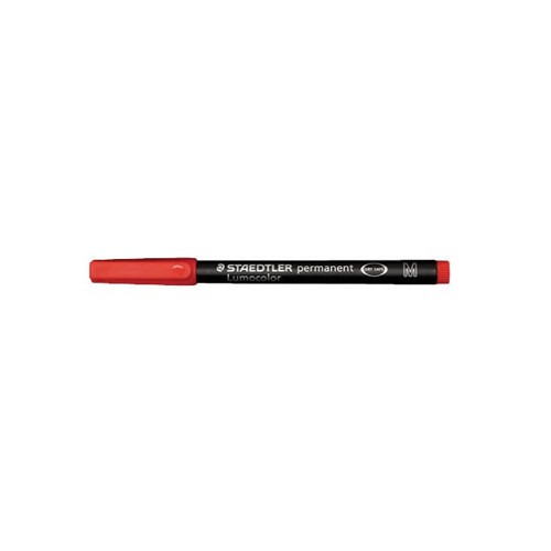 Marcador Permanente Médio Vermelho 1mm Lumocolor 317 - 10 unidades