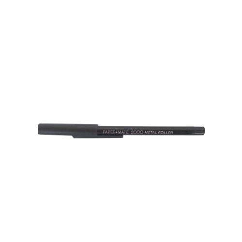 Marcador Roller Paper Mate 2000 M Preto - 12 unidades