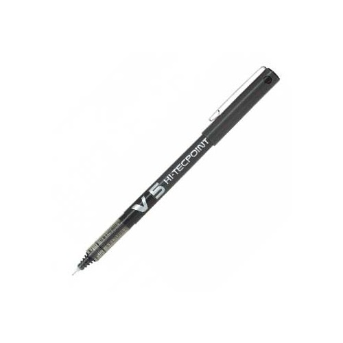 Marcadores Pilot V5 0,5mm Preto - 12 unidades