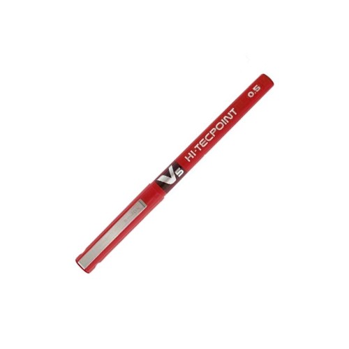 Marcadores Pilot V5 0,5mm Vermelho - 12 unidades