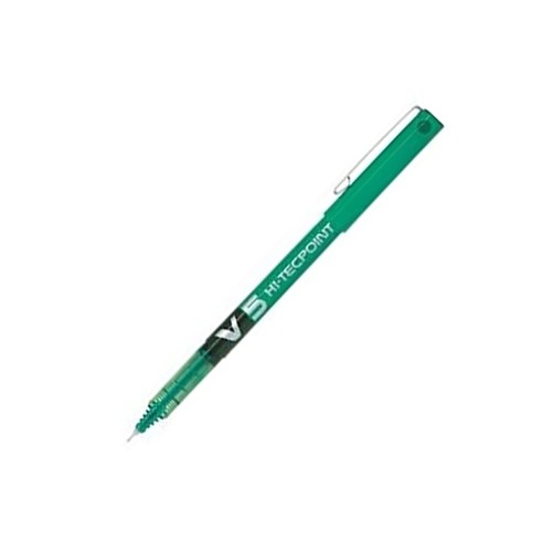 Marcadores Pilot V5 0,5mm Verde - 12 unidades