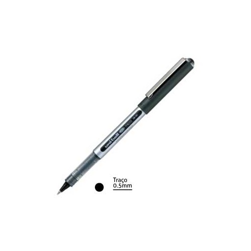 Marcador Uniball UB150 0,5mm Preto - Cx 12 unidades