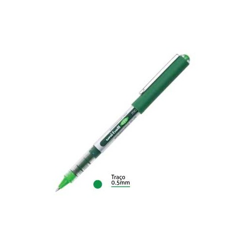 Marcador Uniball UB150 0,5mm Verde - Cx 12 unidades