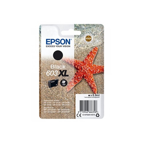 Tinteiro Epson 603XL Preto C13T03A14010 8,9ml - Alta Capacidade