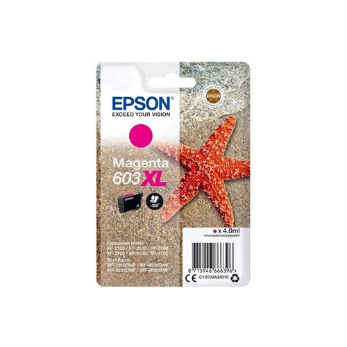 Tinteiro Epson 603XL Magenta C13T03A34010 4ml - Alta Capacidade