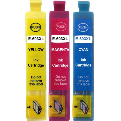 Pack de Tinteiros Compatíveis para Epson 603 3 Cores C13T03U54010