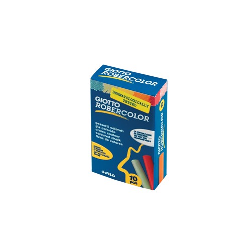 Giz Cores Sortidas Giotto Robercolor - Caixa 10 unidades (Pack de 2)