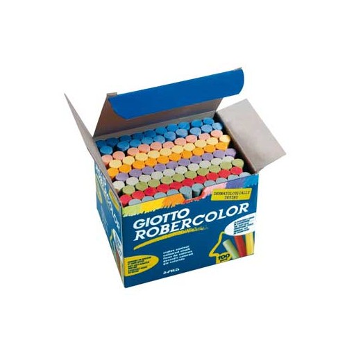 Giz Cores Sortidas Giotto Robercolor - Cx 100 unidades