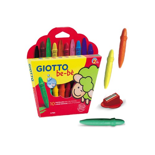 Lápis Cera Giotto Be-Be 10un + 1 Afia
