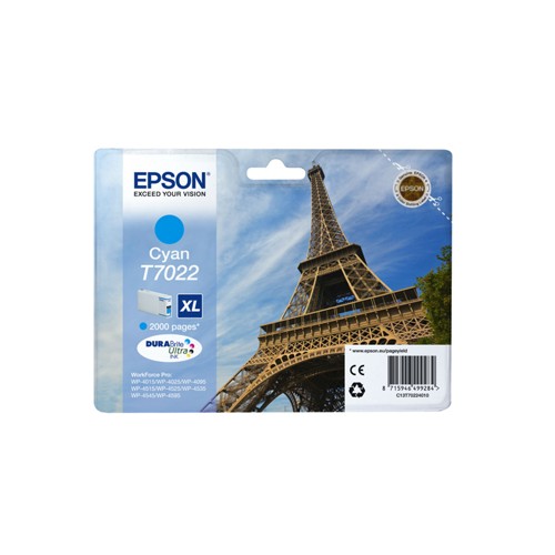 Tinteiro Epson T7022 Azul C13T70224010 21,3ml
