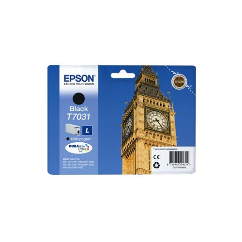 Tinteiro Epson T7031 Preto C13T70314010 24ml