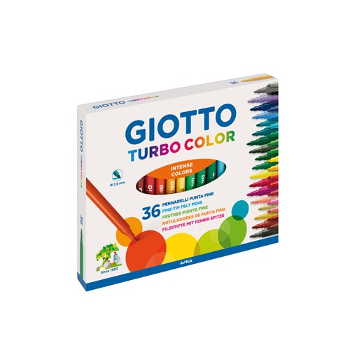 Marcador Feltro Giotto Turbo Color 36 Cores
