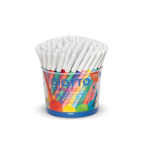 Marcador Feltro Giotto Turbo Color Copo 96 unidades 8X12 Cores