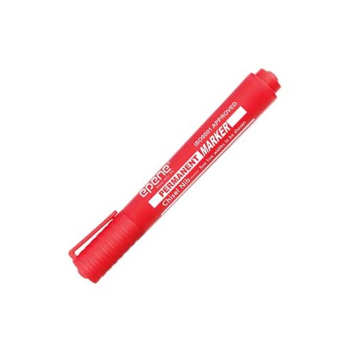 Marcador Permanente Grosso Epene EP11-2002 2mm Vermelho - 2 unidades