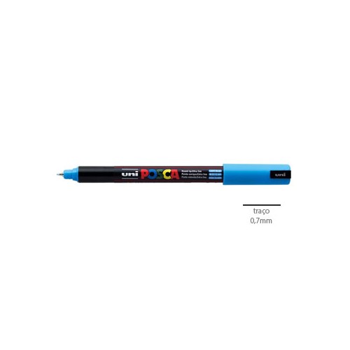 Marcador Uniball Posca PC1MR 0,7mm Azul Claro 1un.
