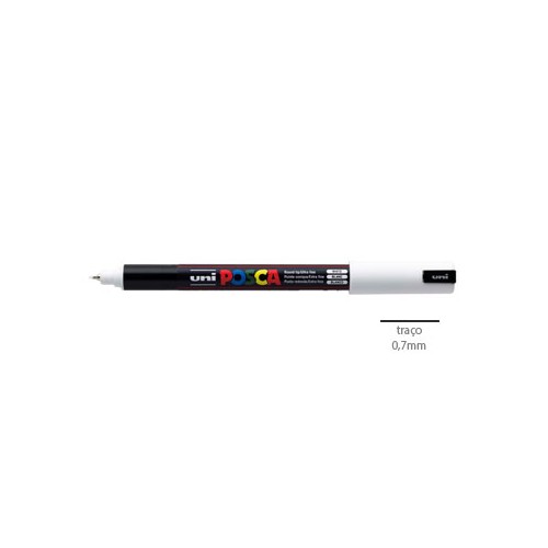 Marcador Uniball Posca PC1MR 0,7mm Branco 1un.