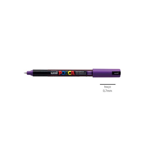 Marcador Uniball Posca PC1MR 0,7mm Violeta 1un.