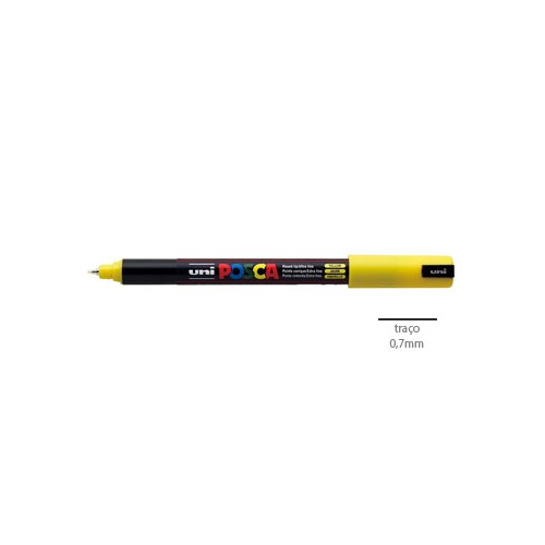 Marcador Uniball Posca PC1MR 0,7mm Amarelo 1un.