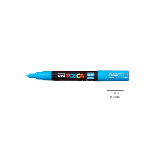 Marcador Uniball Posca PC1M 0,7mm Azul Claro 1un.