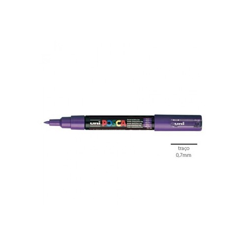 Marcador Uniball Posca PC1M 0,7mm Violeta 1un.