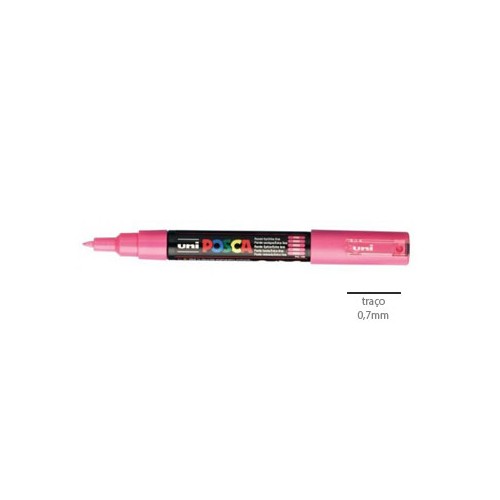 Marcador Uniball Posca PC1M 0,7mm Rosa 1un.