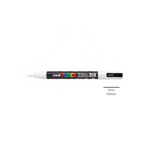 Marcador Uniball Posca PC3M 0,9mm Branco