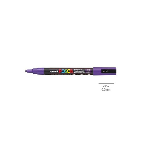 Marcador Uniball Posca PC3M 0,9mm Violeta