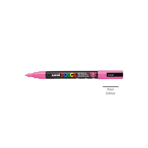 Marcador Uniball Posca PC3M 0,9mm Rosa