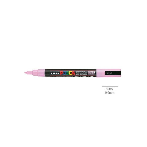 Marcador Uniball Posca PC3M 0,9mm Rosa Claro
