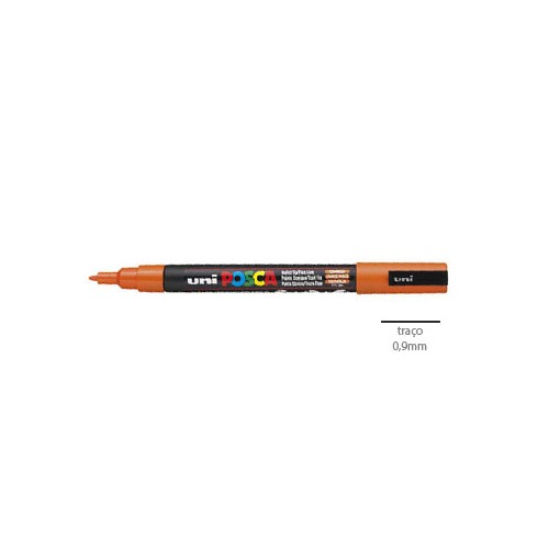 Marcador Uniball Posca PC3M 0,9mm Laranja