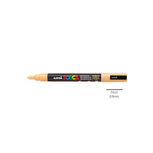 Marcador Uniball Posca PC3M 0,9mm Laranja Claro