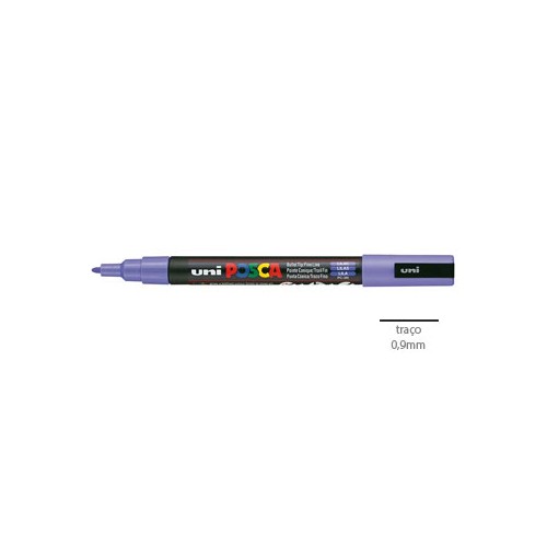 Marcador Uniball Posca PC3M 0,9mm Lilas - 2 unidades