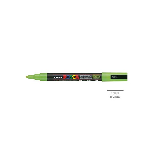 Marcador Uniball Posca PC3M 0,9mm Verde Maça - 2 unidades