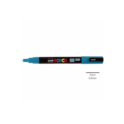Marcador Uniball Posca PC3M 0,9mm Verde Esmeralda - 2 unidades