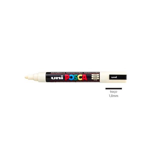 Marcador Uniball Posca PC5M 1,8mm Marfim