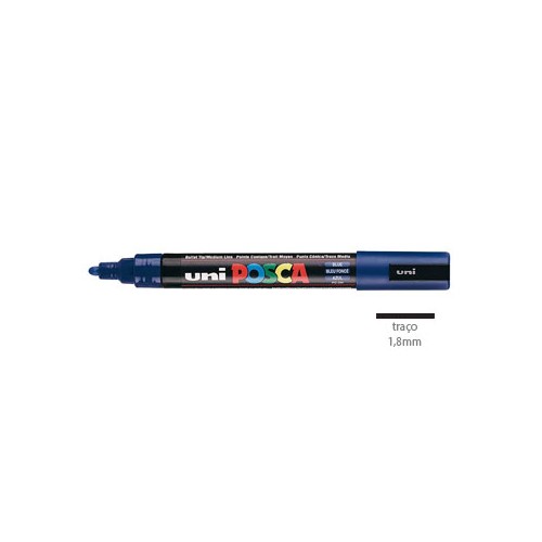 Marcador Uniball Posca PC5M 1,8mm Azul